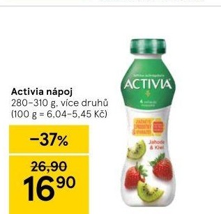 Jogurtový nápoj Activia Danone