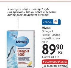 Doplněk stravy Omega 3 Mivolis Das gesunde Plus