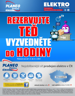 akční leták Planeo Elektro 1.3.2021-3.3.2021