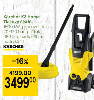 Vysokotlaký čistič K3 Home Kärcher