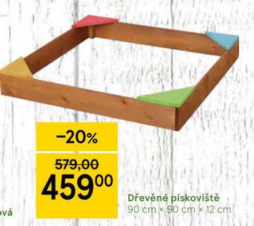 Dětské dřevěné pískoviště