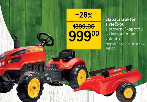 Dětský šlapací traktor