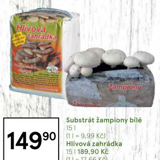 Sadbový substrát žampiony