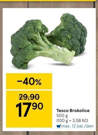 Brokolice Tesco