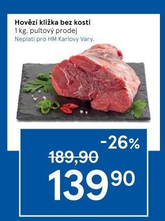 Hovězí přední bez kosti - kližka