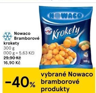 Krokety mražené Nowaco