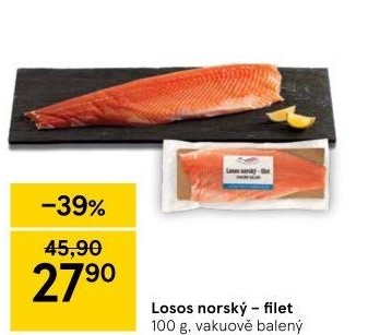 Losos norský filety Rybářství Chlumec nad Cidlinou