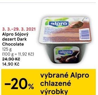 Sójový dezert Alpro Soya