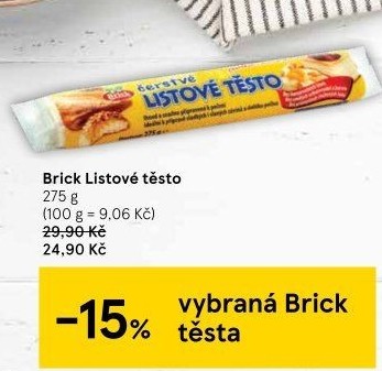 Těsto listové rozválené Brick