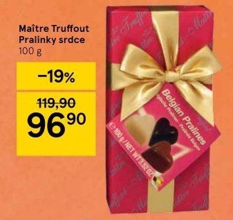 Bonboniéra pralinky Srdička Maitre Truffout