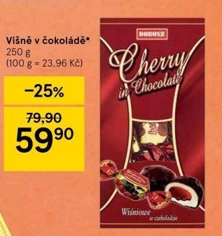 Bonboniéra Višně v čokoládě Dobosz