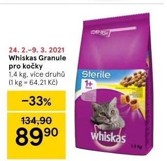 Granule pro kočky Whiskas
