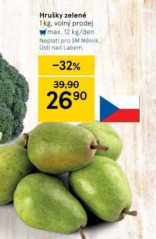 Hrušky zelené
