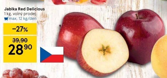 Jablka Red Delicious