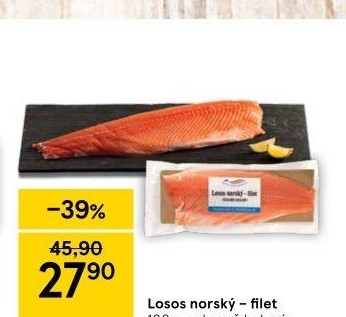 Losos norský filety Rybářství Chlumec nad Cidlinou