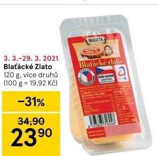 Sýr Blaťácké zlato Madeta