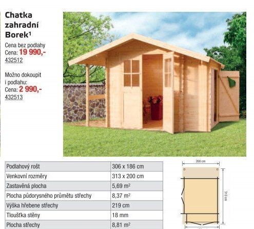 Zahradní domek Borek