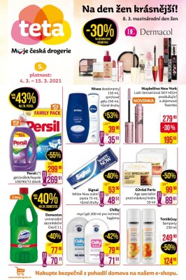 akční leták Teta drogerie 4.3.2021-15.3.2021