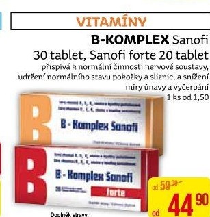 Doplněk stravy B-komplex Sanofi