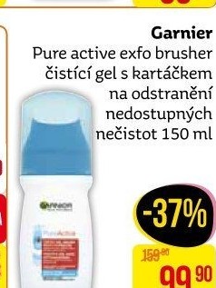 Gel pleťový čisticí s kartáčkem ExfoBrusher Pure active Garnier