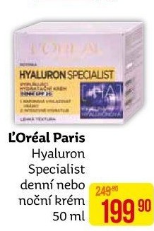 Krém pleťový Hyaluron Specialist L'