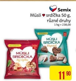 Müsli srdíčka Semix