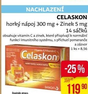 Nápoj horký + Zinek Celaskon