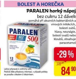 Nápoj horký Paralen