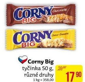 Tyčinka cereální BIG Corny