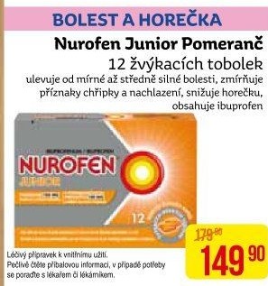 Žvýkací tobolky Nurofen Junior