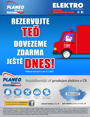 akční leták Planeo Elektro 4.3.2021-7.3.2021