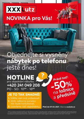 akční leták XXXLutz 5.3.2021-7.3.2021