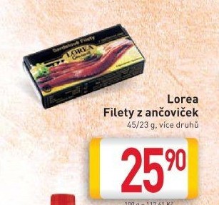 Ančovičky filety Gourmet Lorea