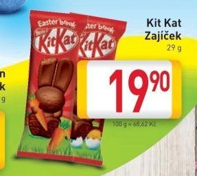 Čokoládový zajíc Kit Kat