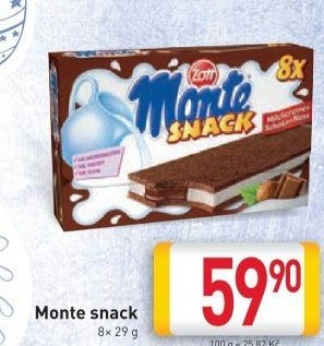 Dezert mléčný Monte Snack Zott