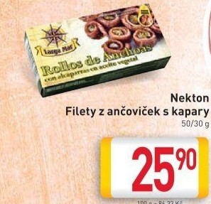 Filety z ančoviček s kapary Nekton