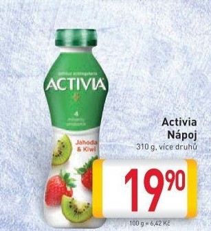 Jogurtový nápoj Activia Danone