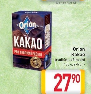Kakao na vaření Orion