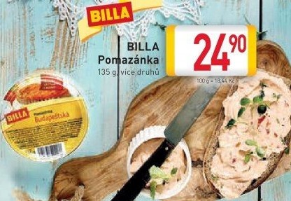Pomazánky Billa