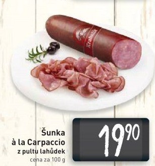 Šunka a la carpaccio Krahulík