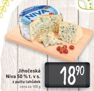 Sýr Niva Jihočeská 50% Madeta
