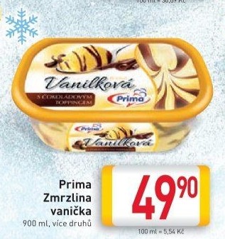 Zmrzlina ve vaničce Prima
