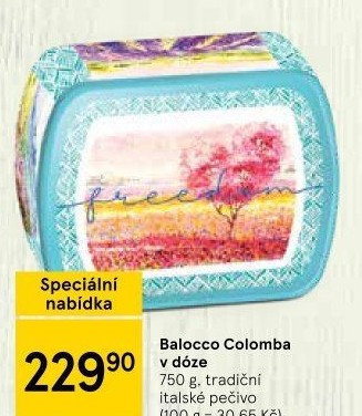 Bábovka Colomba Balocco