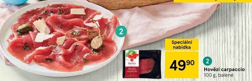 Hovězí Carpaccio Maso uzeniny Polička