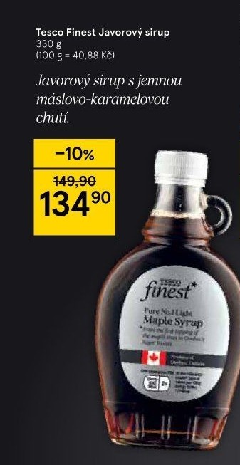 Javorový sirup Tesco Finest