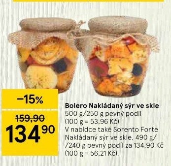 Nakládaný sýr v oleji Bolero