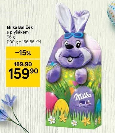 Sladkosti s plyšákem Milka
