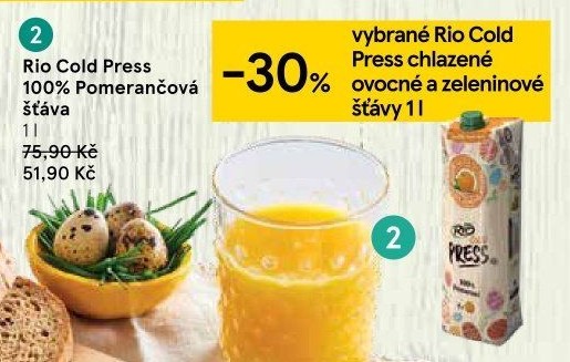 Šťáva 100% čerstvá Rio Cold Press