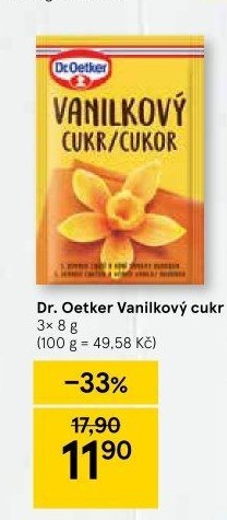 Vanilkový cukr Dr. Oetker