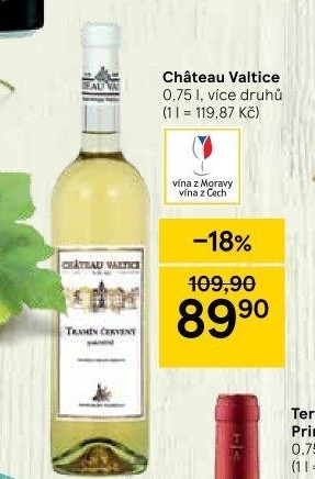 Vína Chateau Valtice